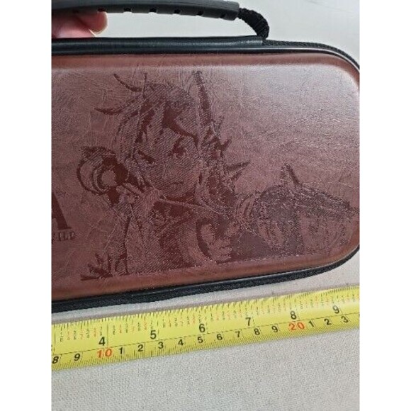 Legend Of Zelda Breath Of The Wild Nintendo Switch Carrying Case Brown Leather - Picture 3 of 7